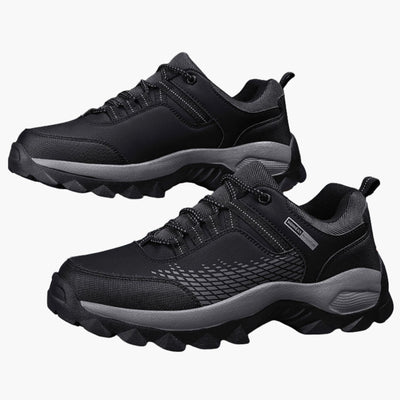 Herren Trekking Schuhe mit Schnürung und rutschfester Profilsohle