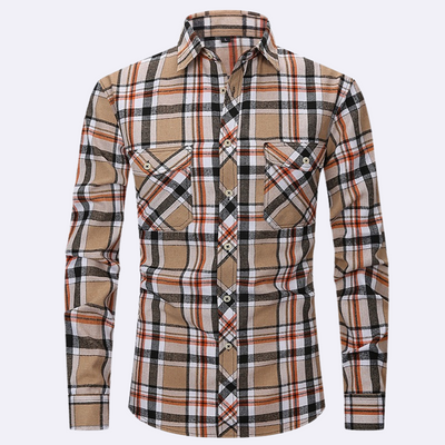 Herren Flanellhemd Langarm Kariert – Bequemes Herren Hemd für Alltag und Freizeit