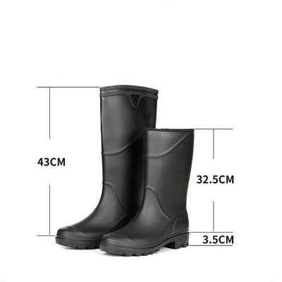 Herren Gummistiefel Gummi Wasserdicht Rutschfest für Outdoor-Aktivitäten