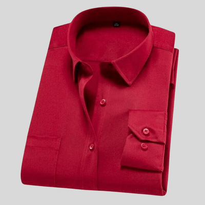 Herren Hemd Baumwolle Langarm Klassisch Komfortabel