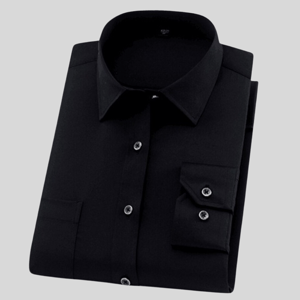 Herren Hemd Baumwolle Langarm Klassisch Komfortabel