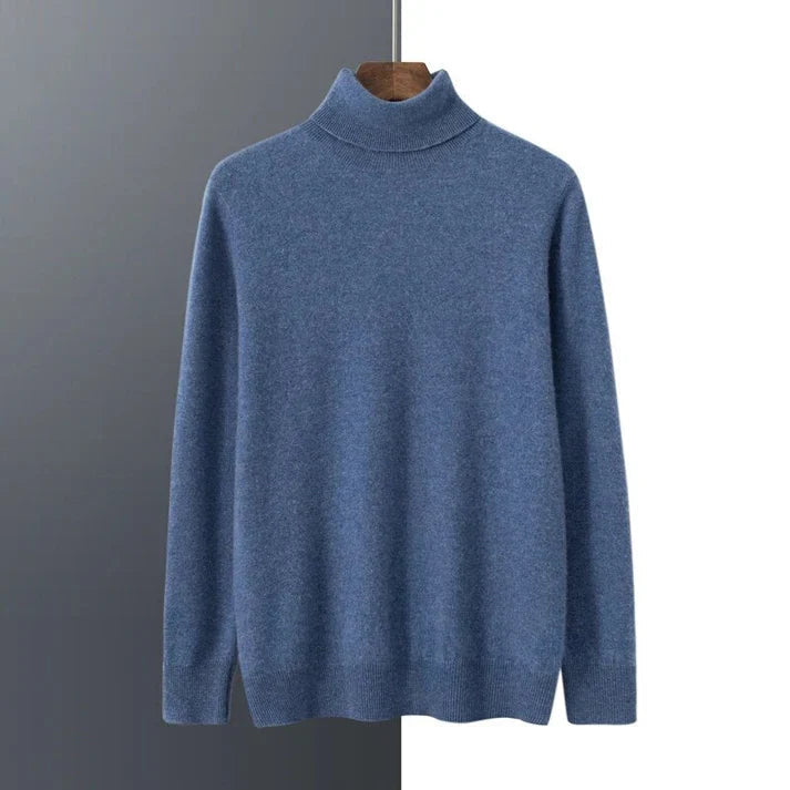 Herren-Rollkragenpullover – Elegantes Design, normale Passform, lange Ärmel