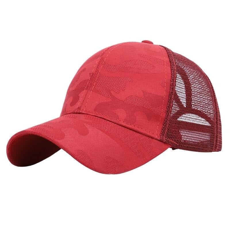 Trendige Damen Baseballcap mit Zopfloch & Klettverschluss – Leona (1+1 GRATIS Aktion)