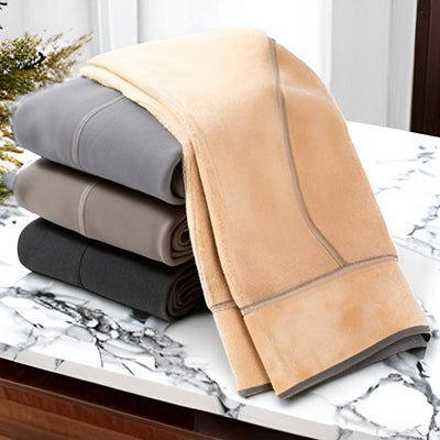 High-Waist-Fleece-Tights für Damen – Perfekt für Kalte Tage