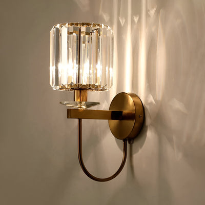 Kristall Wandleuchte – Elegante Wandlampe im Vintage Gold Design