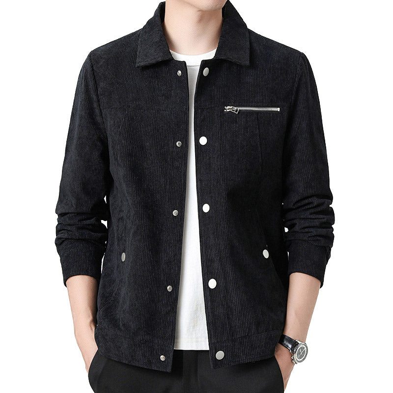 Hochwertige Herren Kord Übergangsjacke Klassisch
