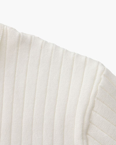 Christian | Herren Kurzarm Fein Rippenstrick Polo-Shirt