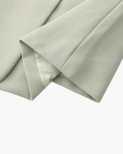 Scarlett | Umschlagärmeln Doppelreiher Übergröße Grün Blazer