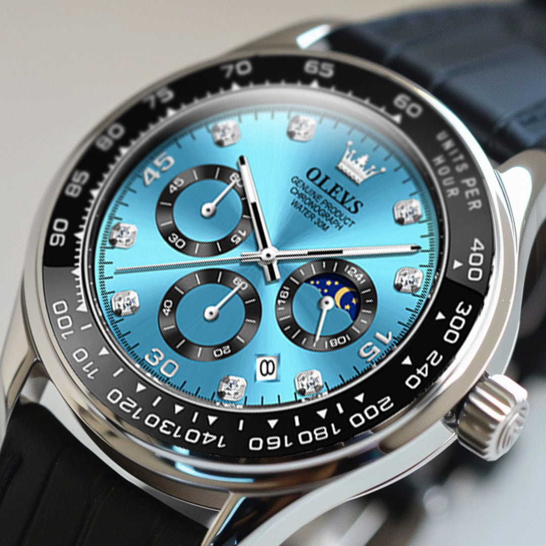 Elegante Herren Armbanduhr Edelstahl