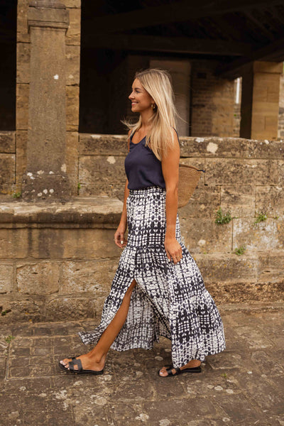 Tracie | Jupe Gaelle - blau in Tie & Dye