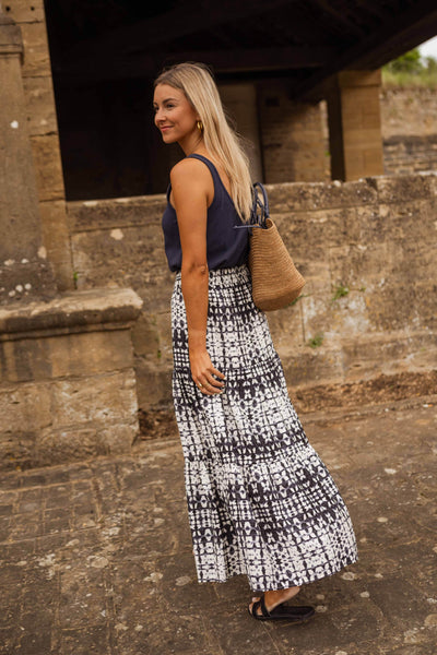 Tracie | Jupe Gaelle - blau in Tie & Dye