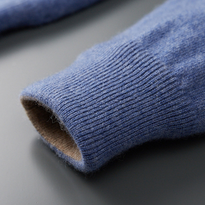 Herren Kaschmir-Wolle Kapuzenpullover mit Reißverschluss - Premium Qualität