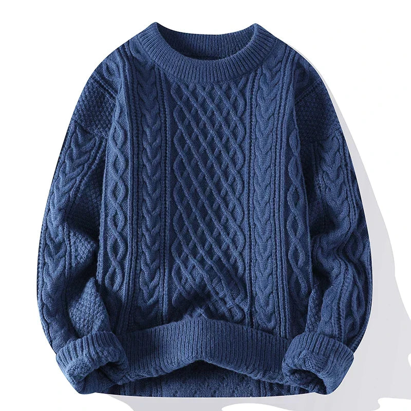 Klassischer Pullover mit Kabelstrick für Eleganz