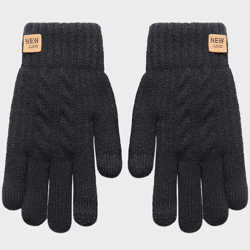 Avelena | Strickthermische Winterhandschuhe -Touchscreen Vollfinger