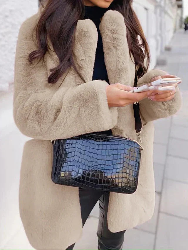 Kuscheliger Teddy Mantel für Damen | Warme