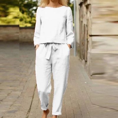 Ayah - Leinen Sommer Dress Set Damen Leichtigkeit