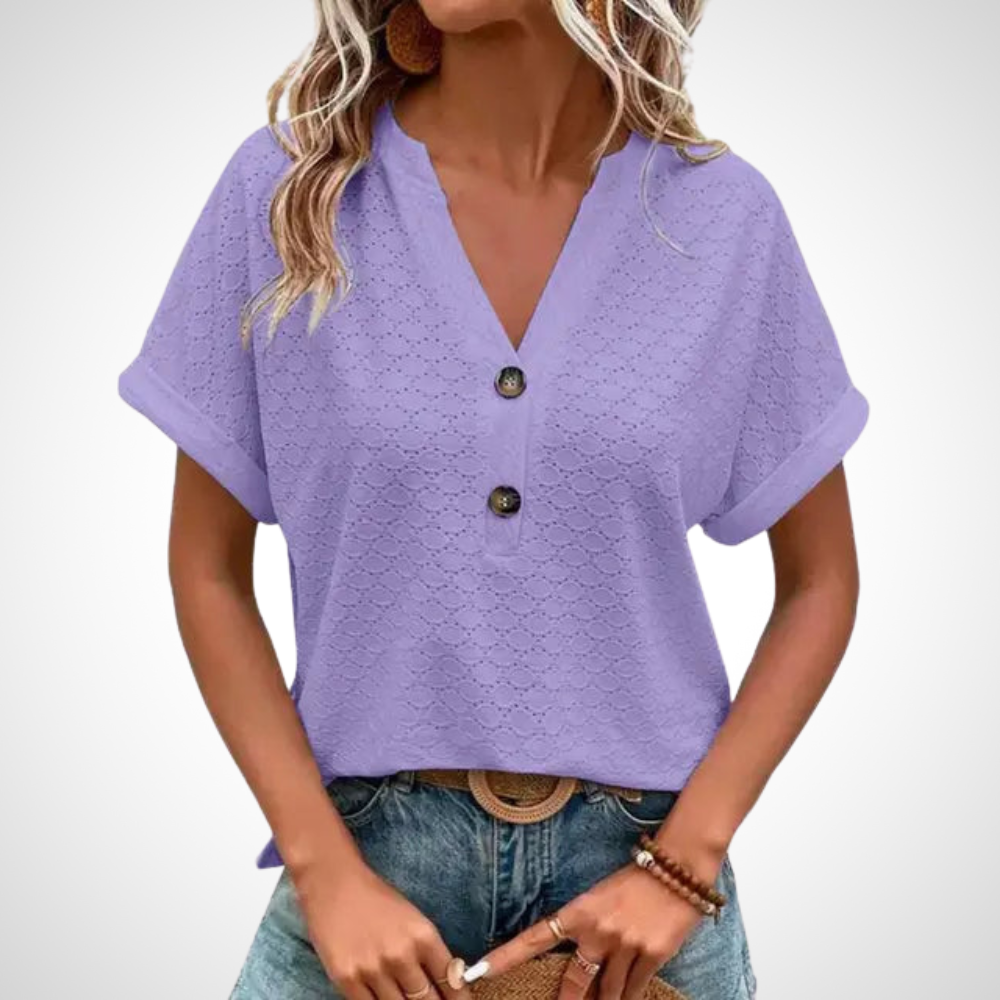 Jennifer Lässig Bluse mit V-Ausschnitt