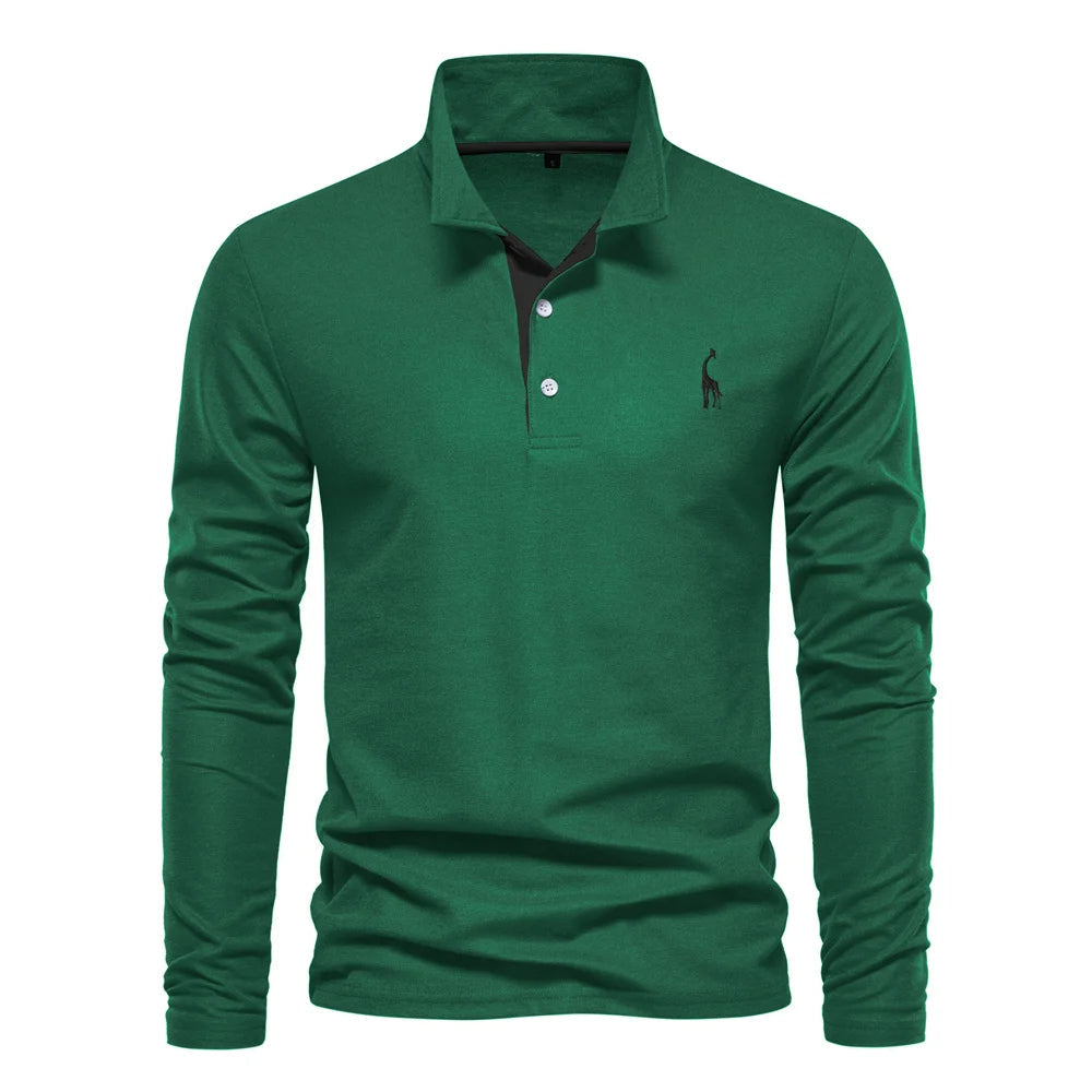 Langarm Herren Polo Pullover