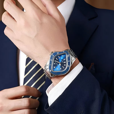 Asymmetrische Herren Armbanduhr Künstler Edition