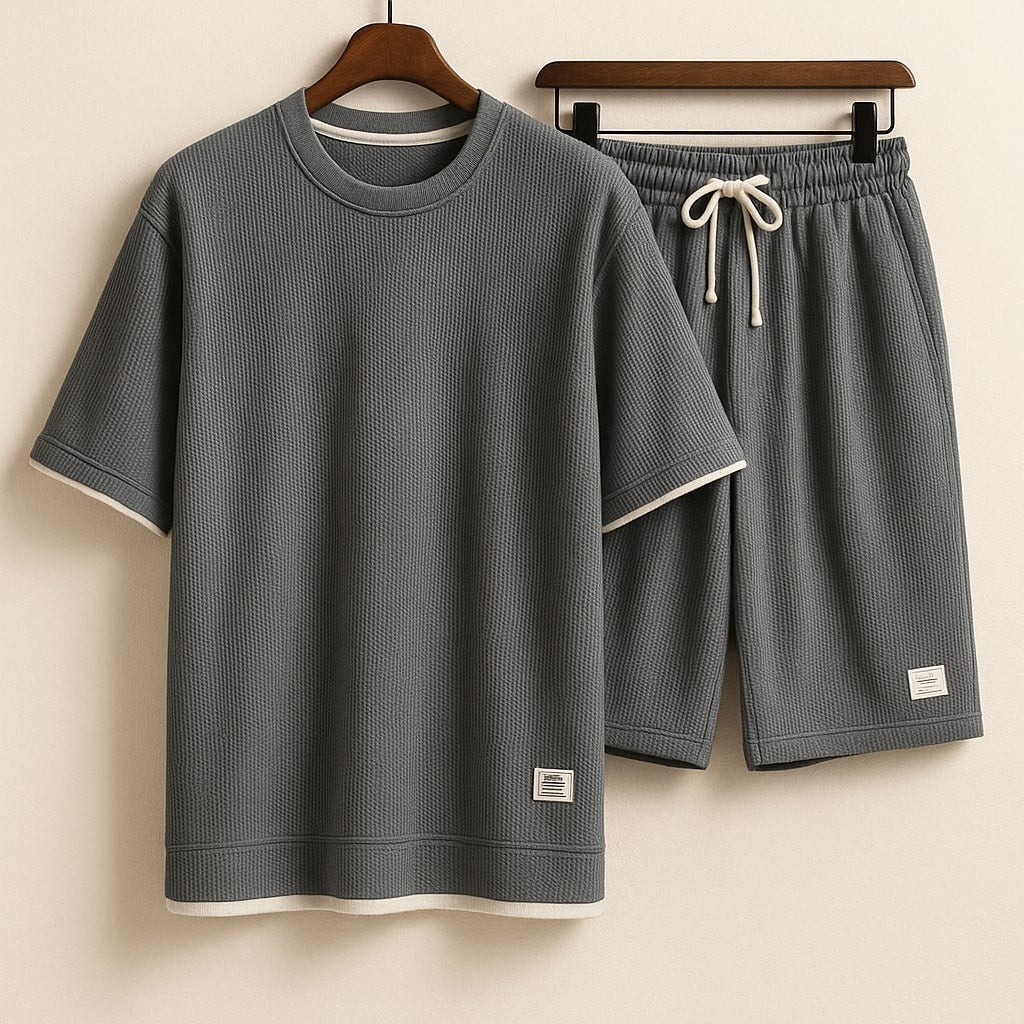 Waffelstrick Herren Loungewear Set
