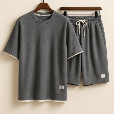 Waffelstrick Herren Loungewear Set