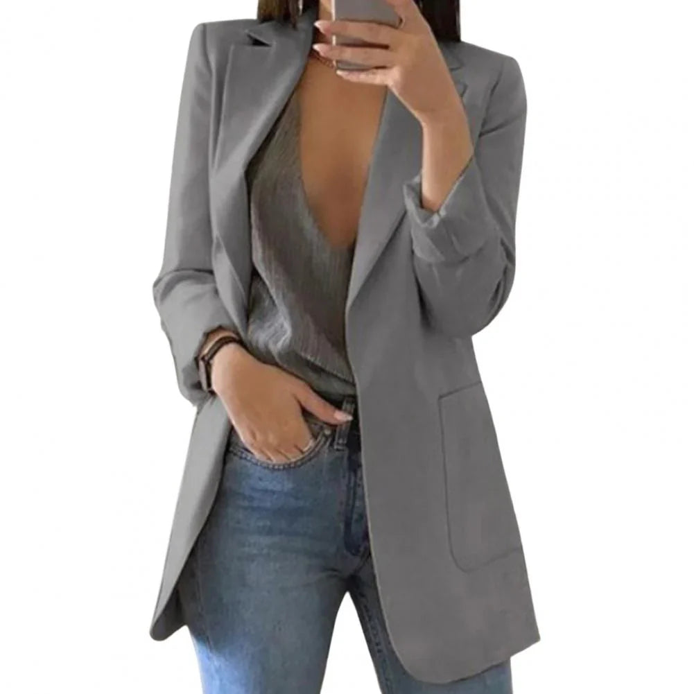 Damen Elegante Langer Blazer | Stilvoll