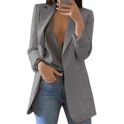 Damen Elegante Langer Blazer | Stilvoll
