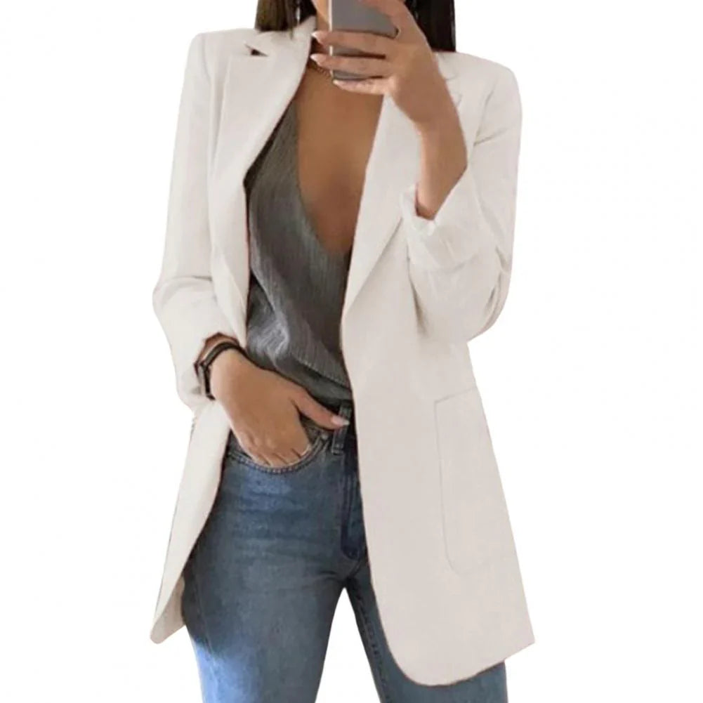 Damen Elegante Langer Blazer | Stilvoll