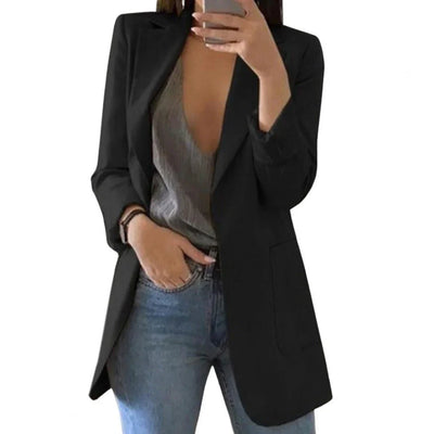 Damen Elegante Langer Blazer | Stilvoll