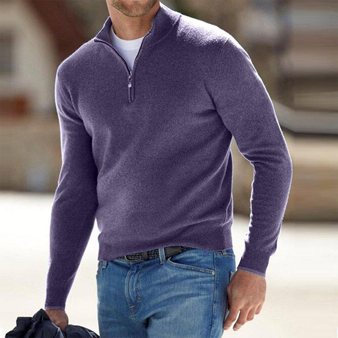 Ortwin | Elegante Pullover mit Reißverschluss
