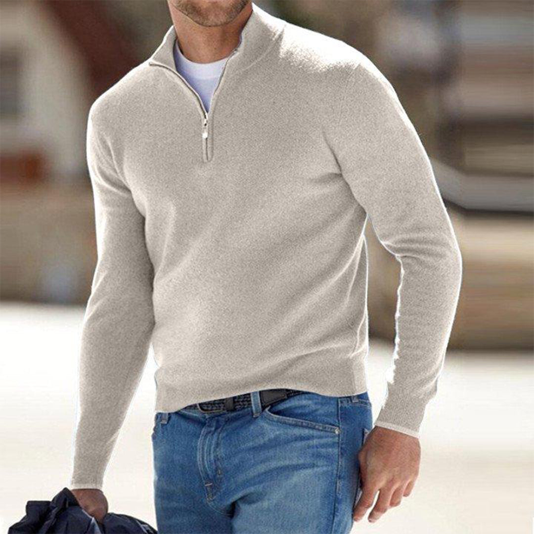 Ortwin | Elegante Pullover mit Reißverschluss