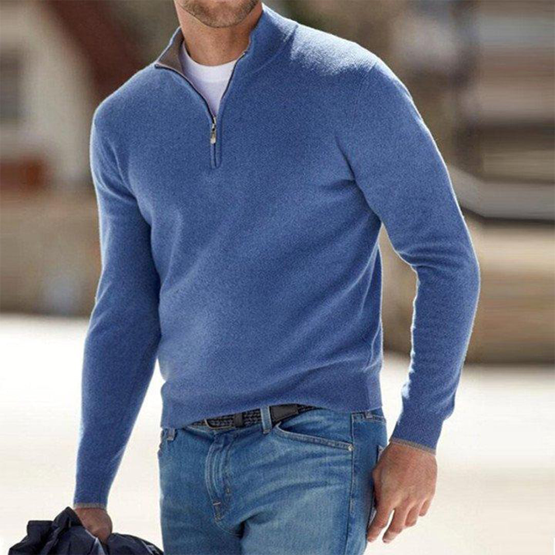 Ortwin | Elegante Pullover mit Reißverschluss
