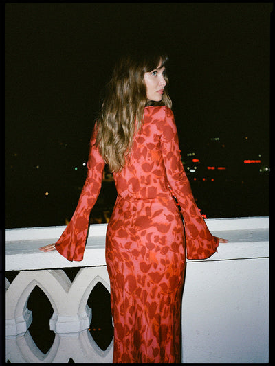 Bianca | Maxikleid Langarm Sommer Damen