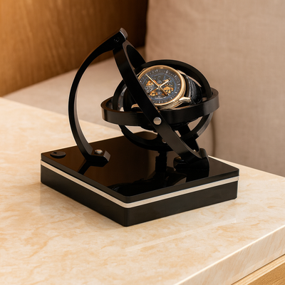 Lux Automatischer Uhrenbeweger mit Vitrine für mechanische Uhren