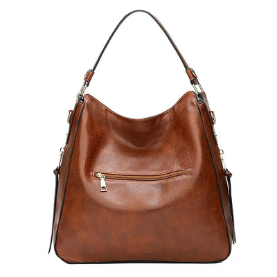 Damen Leder Handtasche – Hobo Stil – Weiches Echtleder – Geräumig & Vielseitig