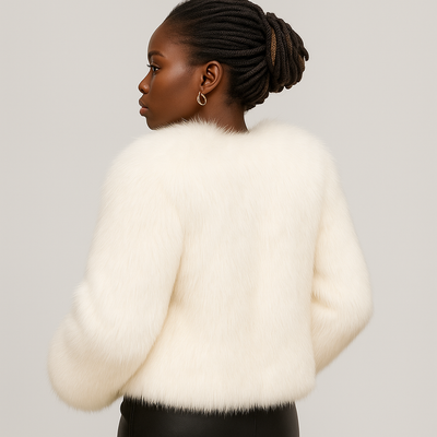 Lydia | Teddy-Wintermantel mit offener Vorderseite