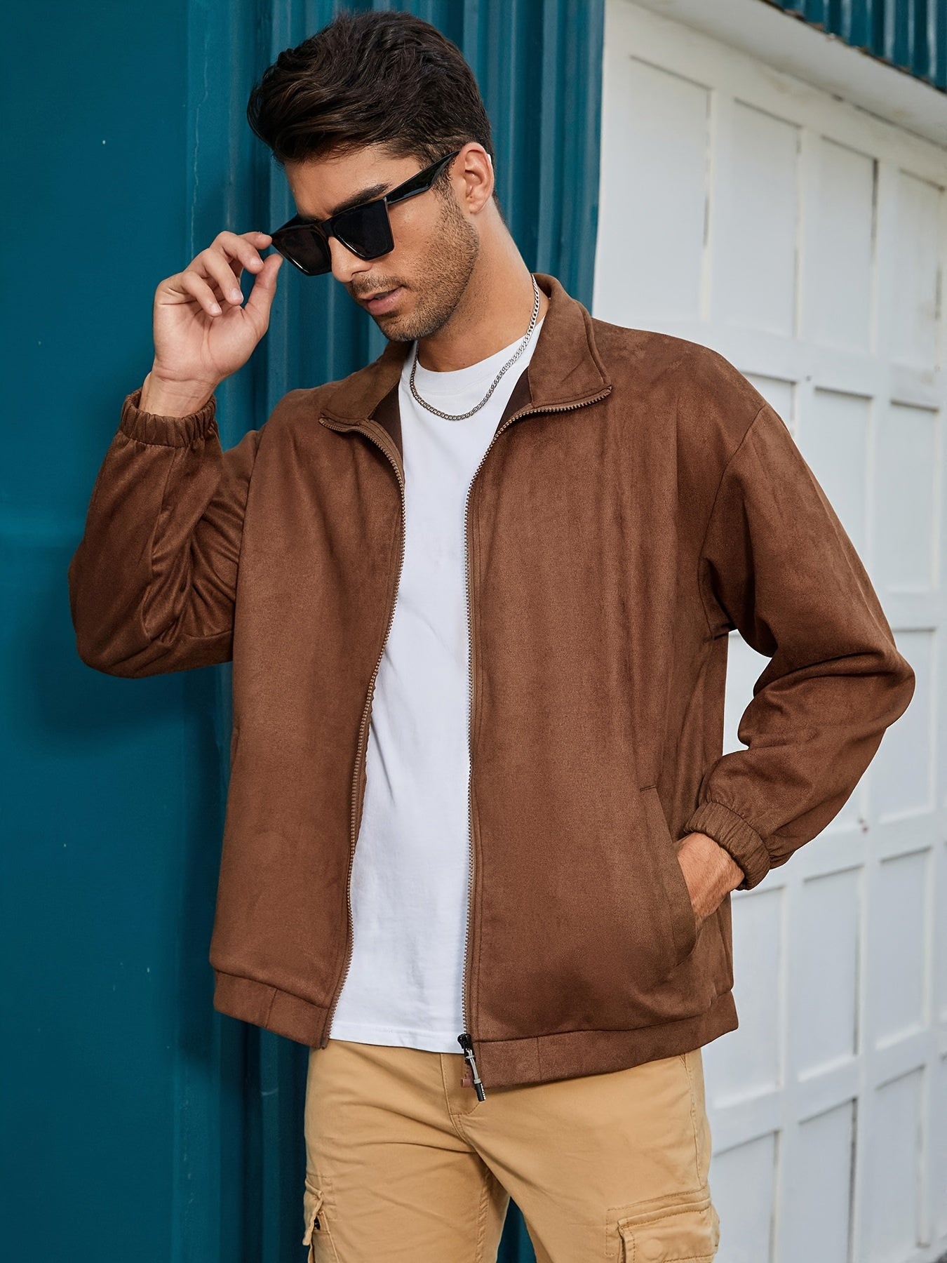 Vintage Herren Reißverschluss-Jacke