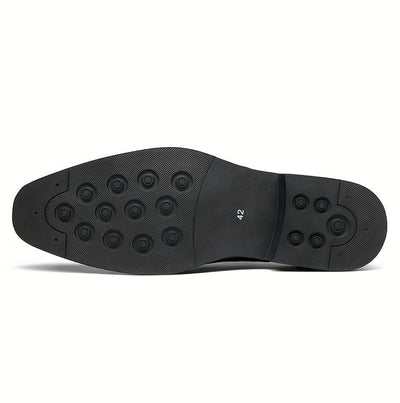 Elegante Herren Monk Strap Schnallenschuhe