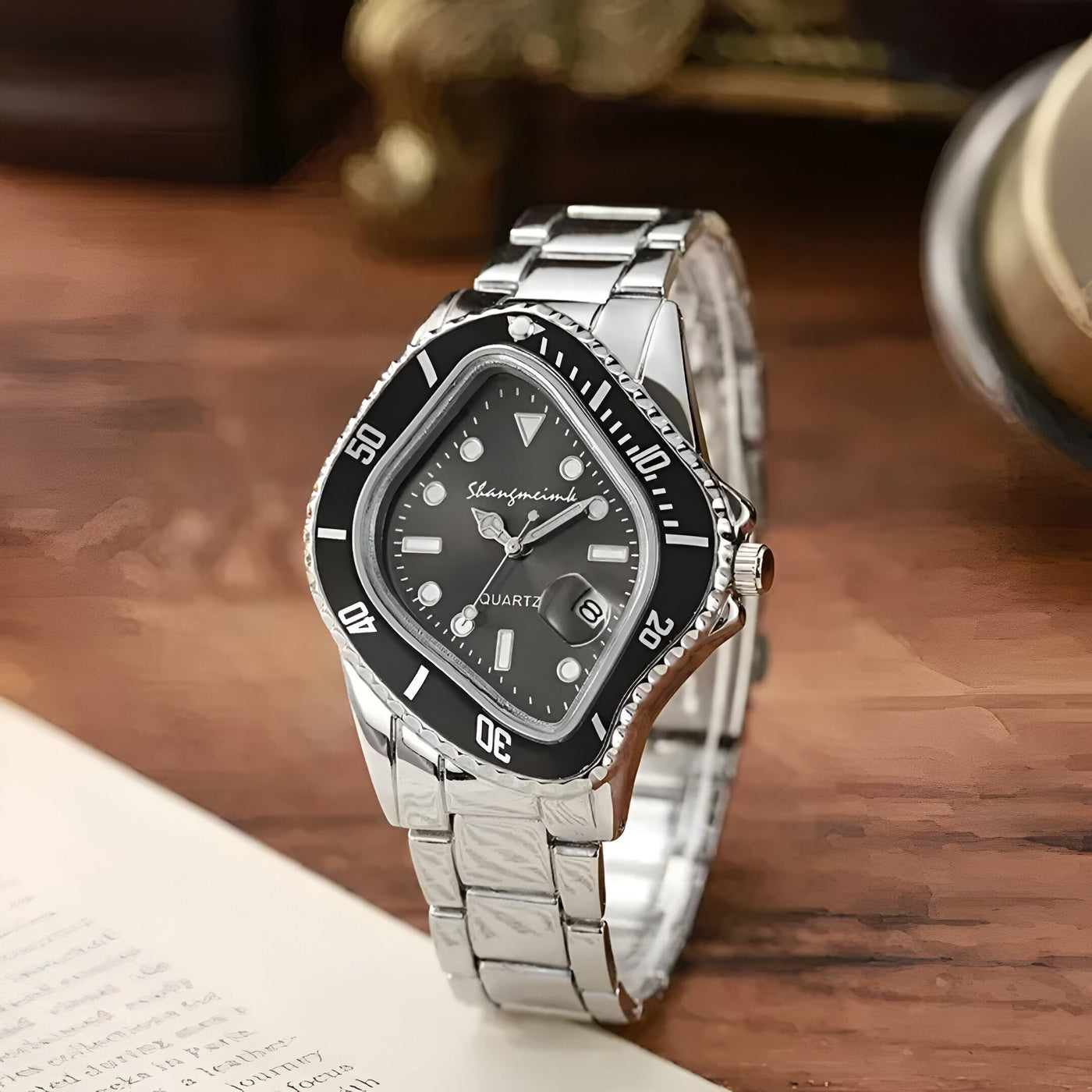 Asymmetrische Herren Armbanduhr Künstler Edition