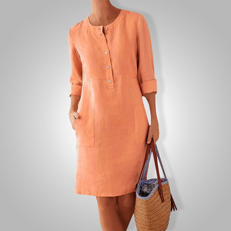 Luftiges Sommerkleid mit frischer Farbe – Nika