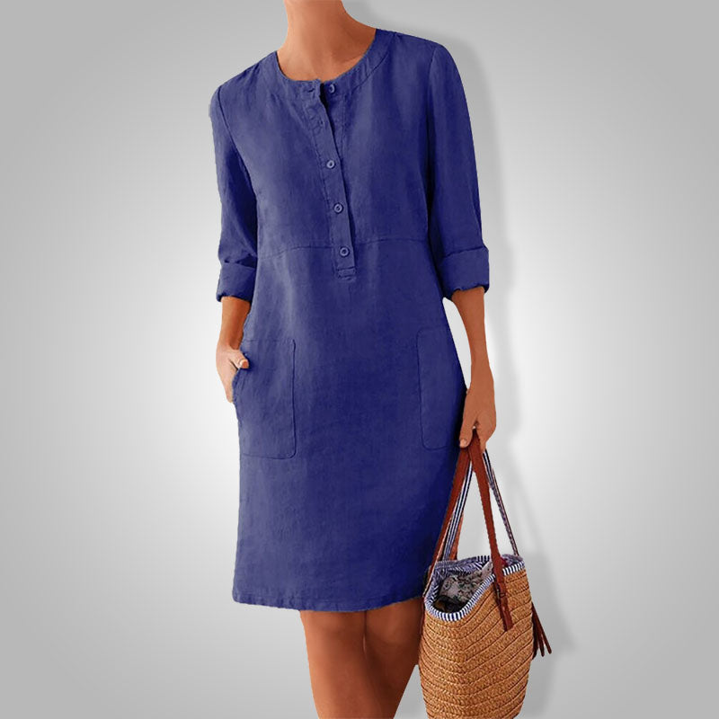 Luftiges Sommerkleid mit frischer Farbe – Nika