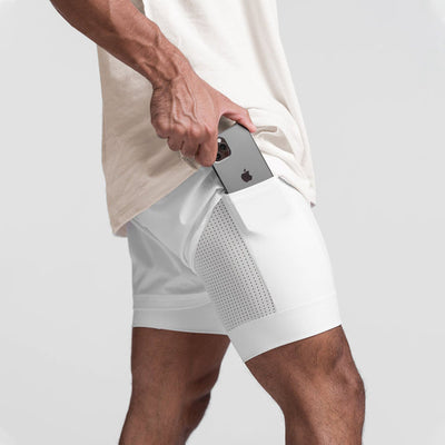 Trendige Sportshorts mit atmungsaktivem Material und Seitentasche – Marky