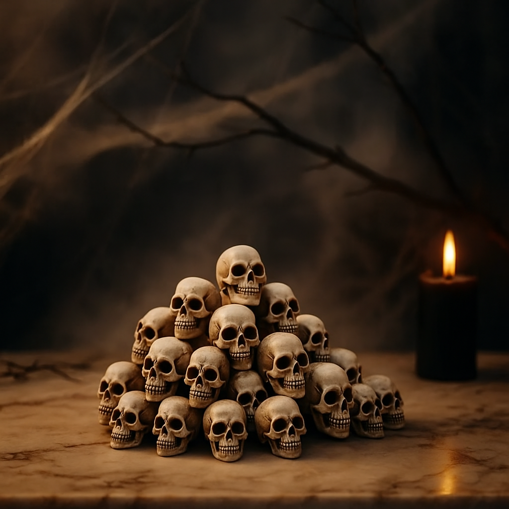 Mini-Skulpturen-Set – 30/50/100 Figuren für Halloween und Gartendekoration