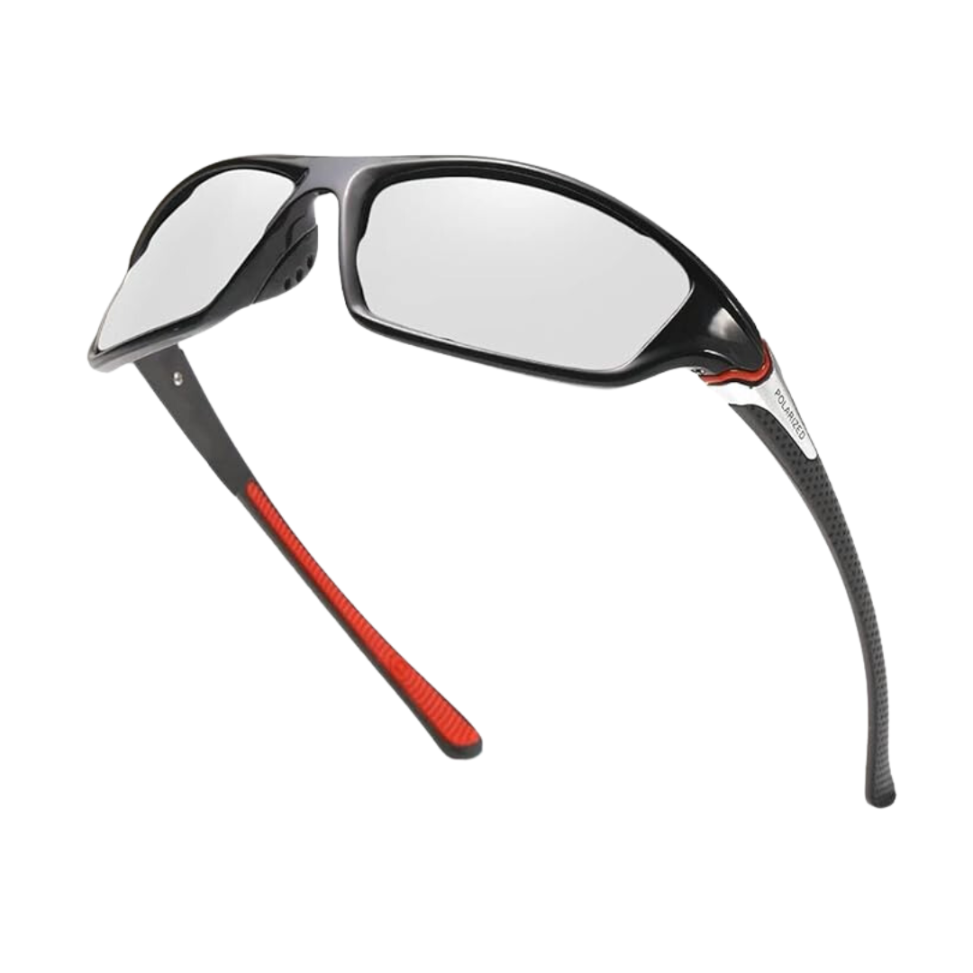 Sportbrille mit gepolarisierten Gläsern für Outdoor-Aktivitäten, funktional und modern