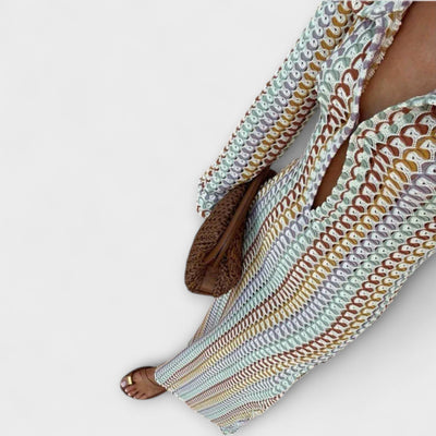 Elina – Maxikleid mit V-Ausschnitt und Urlaubs-Feeling