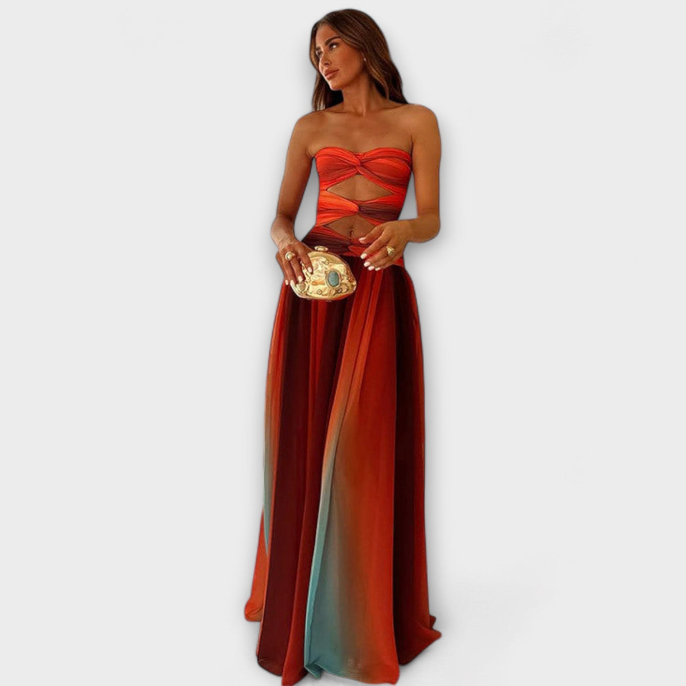 Laney - Maxikleid mit Off-Shoulder-Design