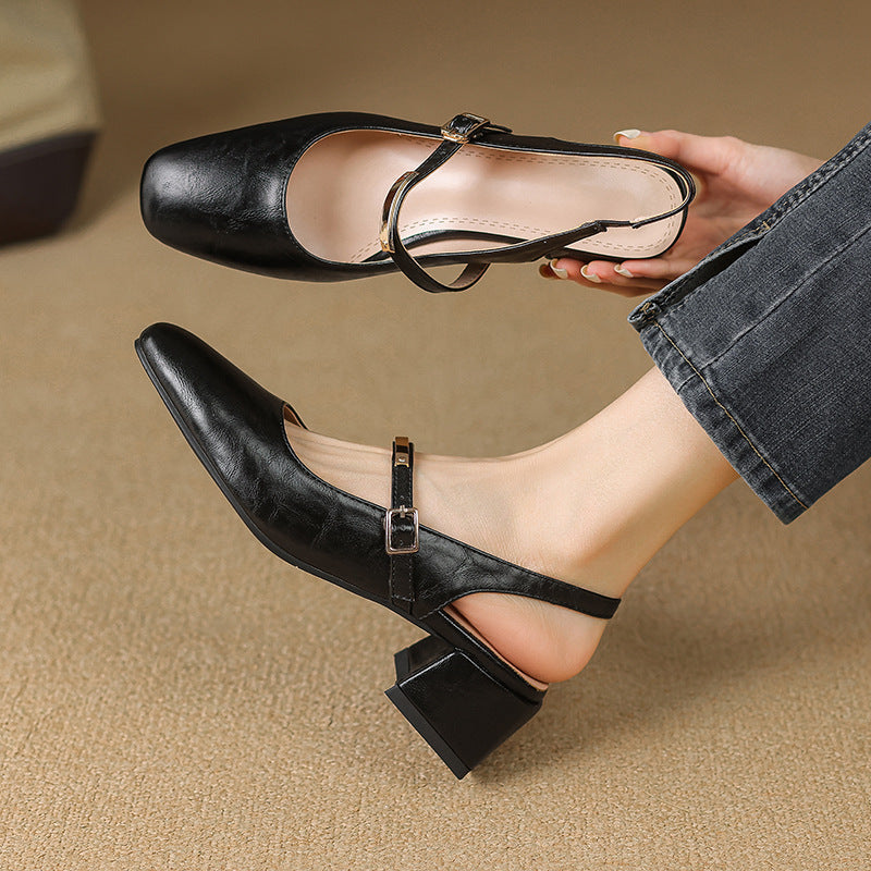 Klassische Mary Jane Dirndl Schuhe Für Damen | Mittlerer Blockabsatz