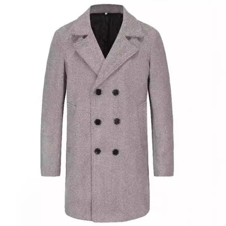 Herren eleganter Woll-Trenchcoat Aliams