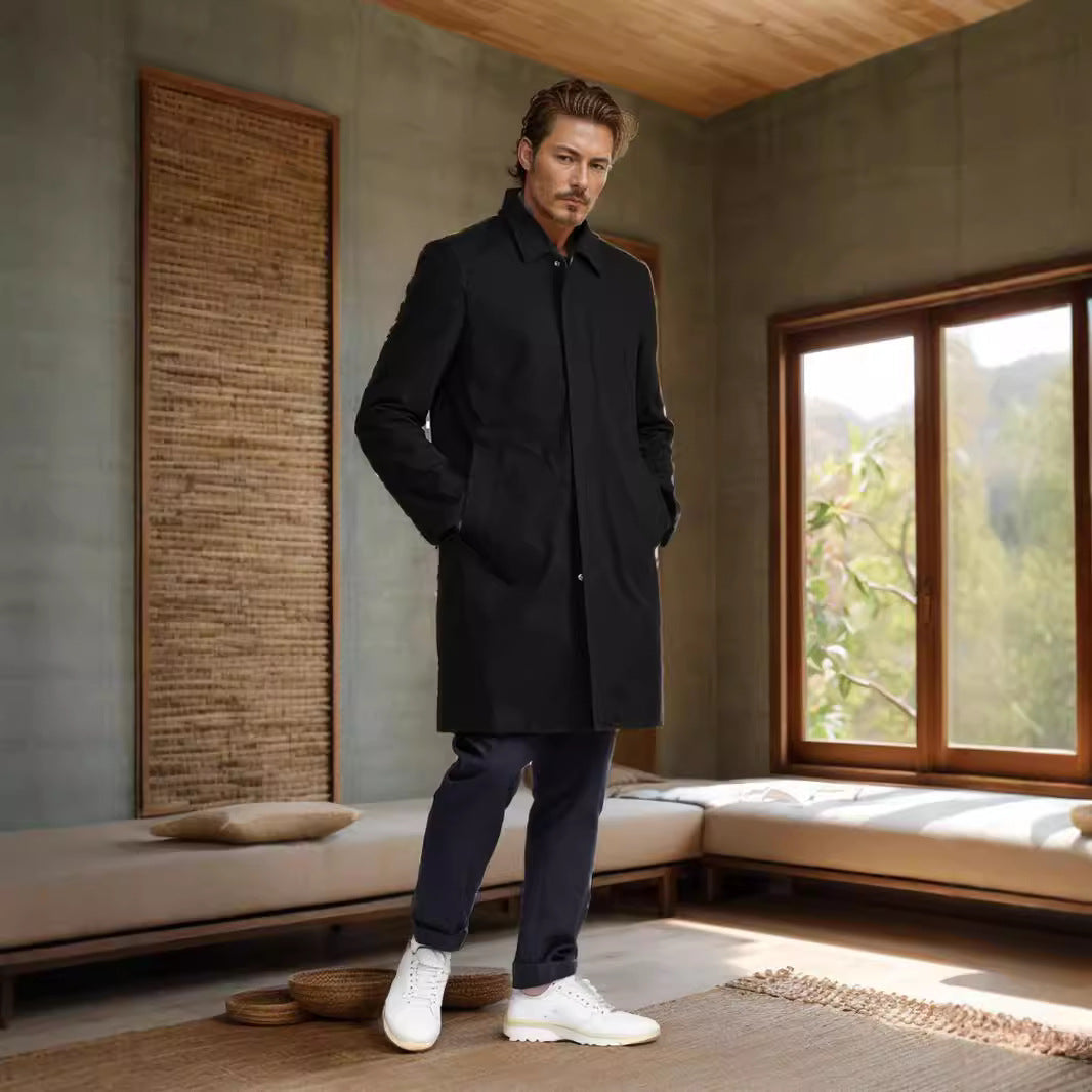 Herren eleganter Übergangsmantel Aliams