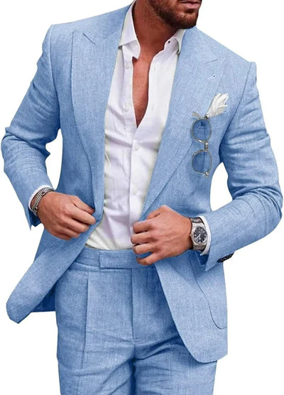 Herren Einreihig Formell Hochzeitsgast Anzug Set | Zweiteiliges Set